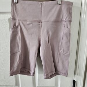 Mono B Ash Rose High Waisted Biker Shorts with Pockets Size Large
